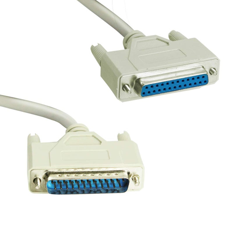 InstallerCCTV 6FT 25 Pin Male to Female Serial Parallel Printer Extension Cable - Image 1